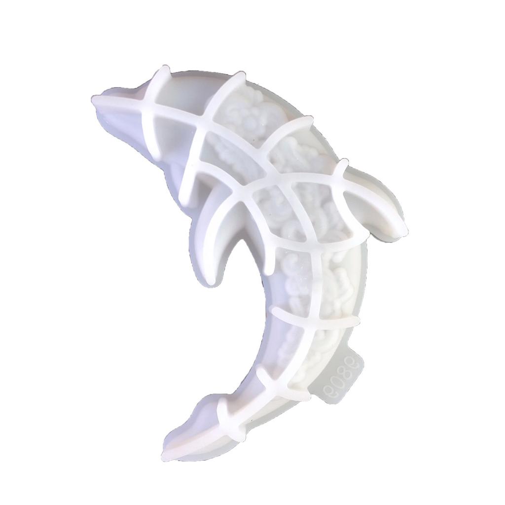 Stampo Ciondolo da Appendere a Parete Fai da Te Forma di Rosa Delfino Ornamento Stampo in Silicone per Creazione Artigianale Decorazione Murale per Soggiorno