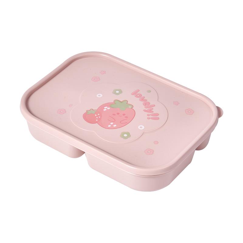 Lunch Box for Kids Girls With Compartments Bento Lunchbox School Child Leakproof Children s Food Snack Boxes New 2025 розовый 2670₽
