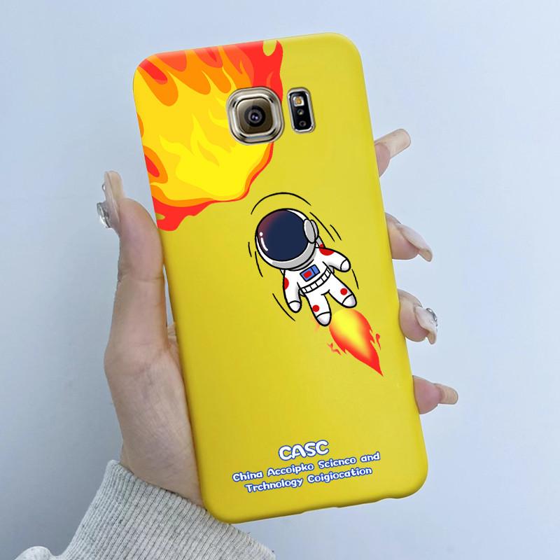 For Samsung Galaxy S6 G920F S6 edge G925F Phone Case Popular Butterfly Flower Girl Design Soft Silicone TPU Back Housing Covers