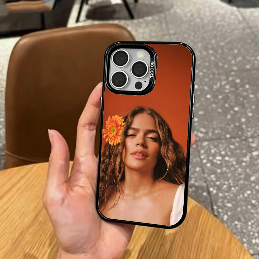 COOL K-Karol G T-Tropicoqueta   Phone Case For iPhone17,16,15,14,13,12,11 Plus,Pro Max Colored Silver Plated Inside Cover