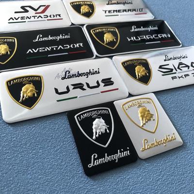 Aluminum Badge Sticker Body Trunk Window Decoration Decal For Lamborghini LP570 LP610 Urus LP700 EVO Gallardo Aventador Huracan