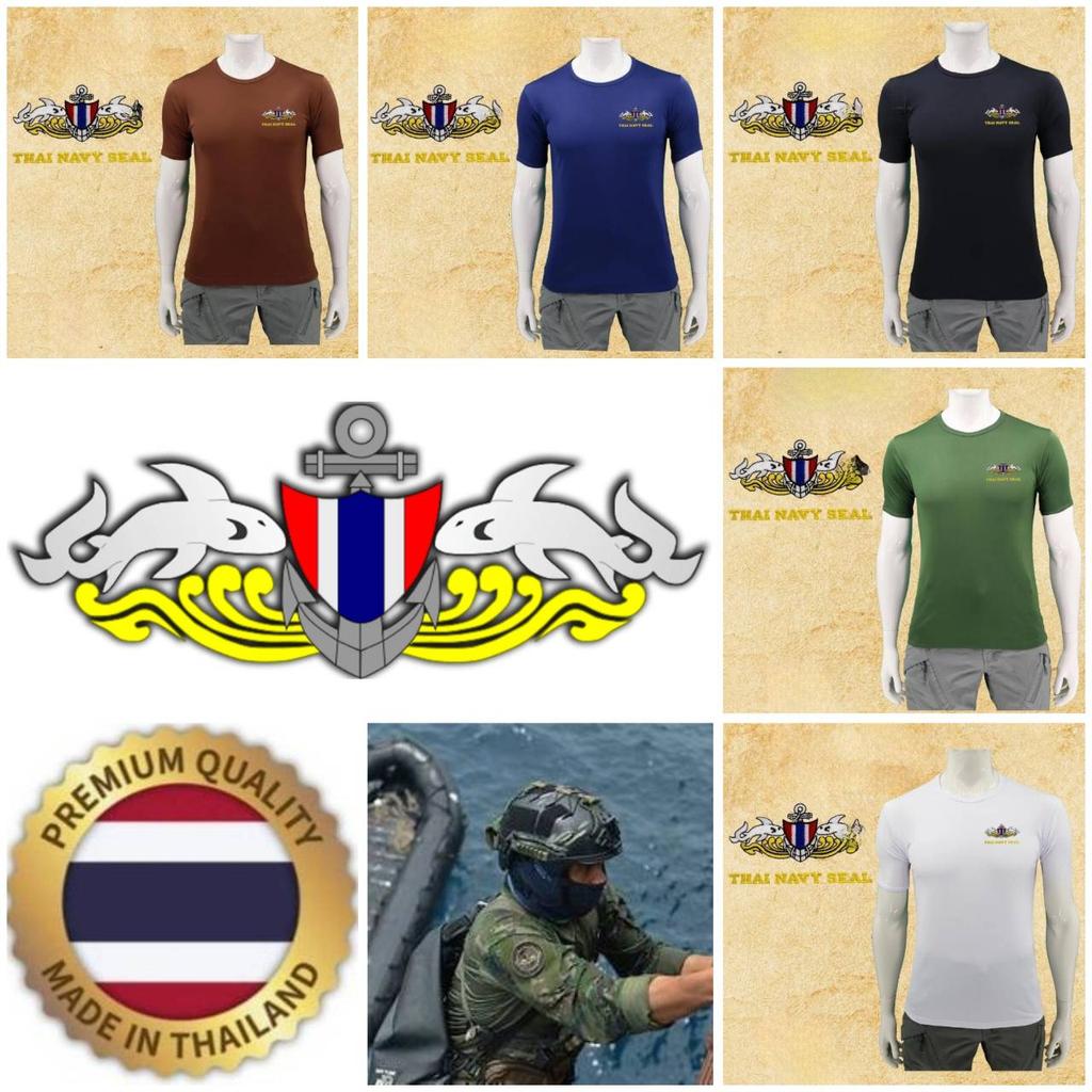 T Shirt Thai Navy Seal Military Shark Soldier Thailand Undershirt O Neck Round Neck Short Sleeve Embroidered Logo Men Women Unisex