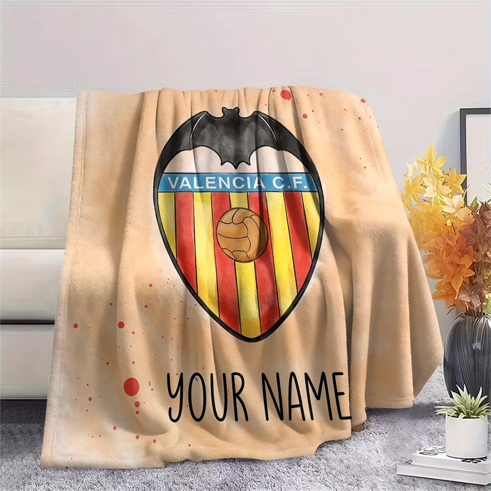 Custom Name Valencia CF2 Flannel Blanket, High quality Comfortable for All Seasons, Home Decor, Warmth and Comfort
