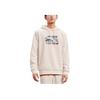 Anta Life Series Cartoon Print Drawstring Hoodie Long Sleeve Sweatshirt Unisex Tops Mud-Grey 952238720-3