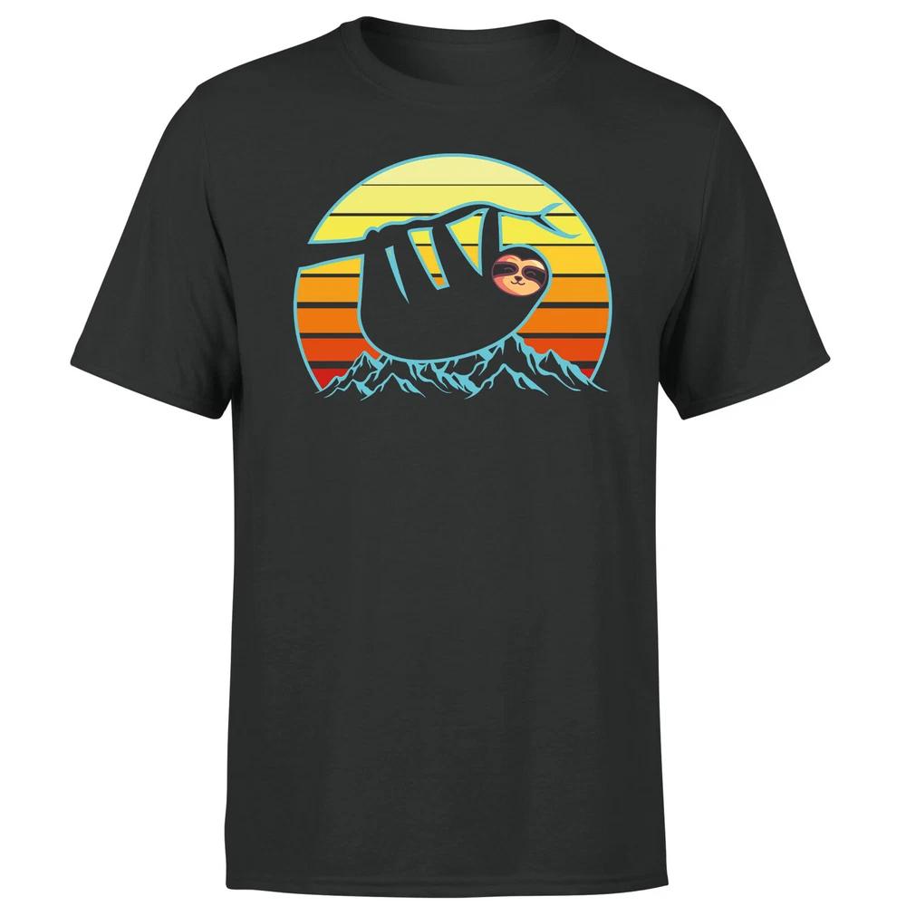 Sloth Vintage Retro 80s Unisexs Unisexs Kids T Shirt Funny Animal Lovers Tee Top 2XL