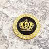 Car Modification Metal Crown Sticker 3D Inlaid Diamond Car Sticker Round Crown Car Body Side Sticker Tail Sticker