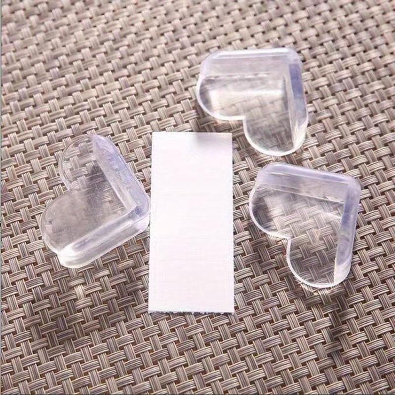 4Pcs Table Corner Protectors, Anti-Collision Pads, Heart-Shaped Protectors, Table Edge Protectors прозрачный