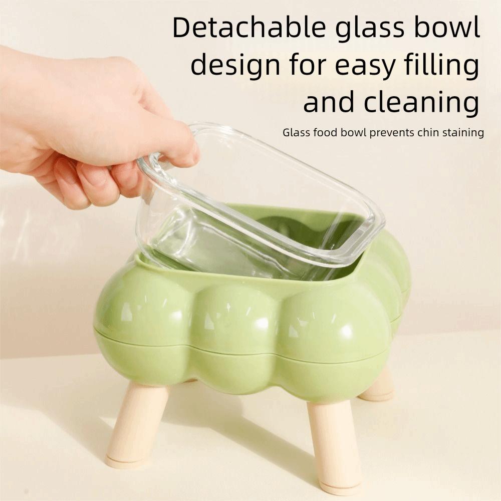 Anti Vomiting Pet High Footed Bowl Anti Slip Dog Feeding Station Cat Food Water Bowl Pet Supplies
