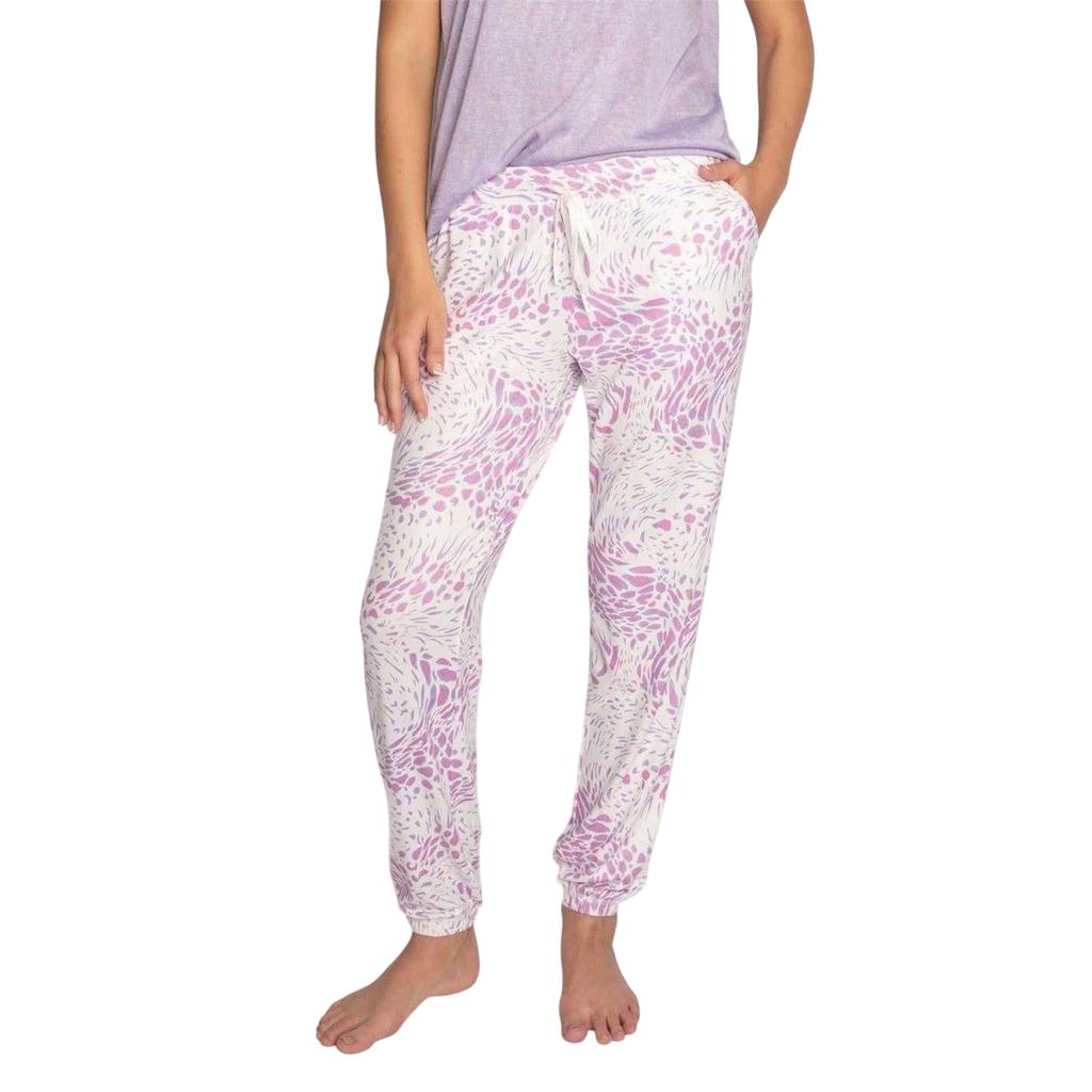 PJ Salvage Womens/Ladies Leopard Joggers