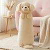 60~130cm Long Cartoon Animal Plush Pillow Stuffed Cream Dog Husky Blue Cat 3-color Cat Sleeping Bolster Body Support Plushie