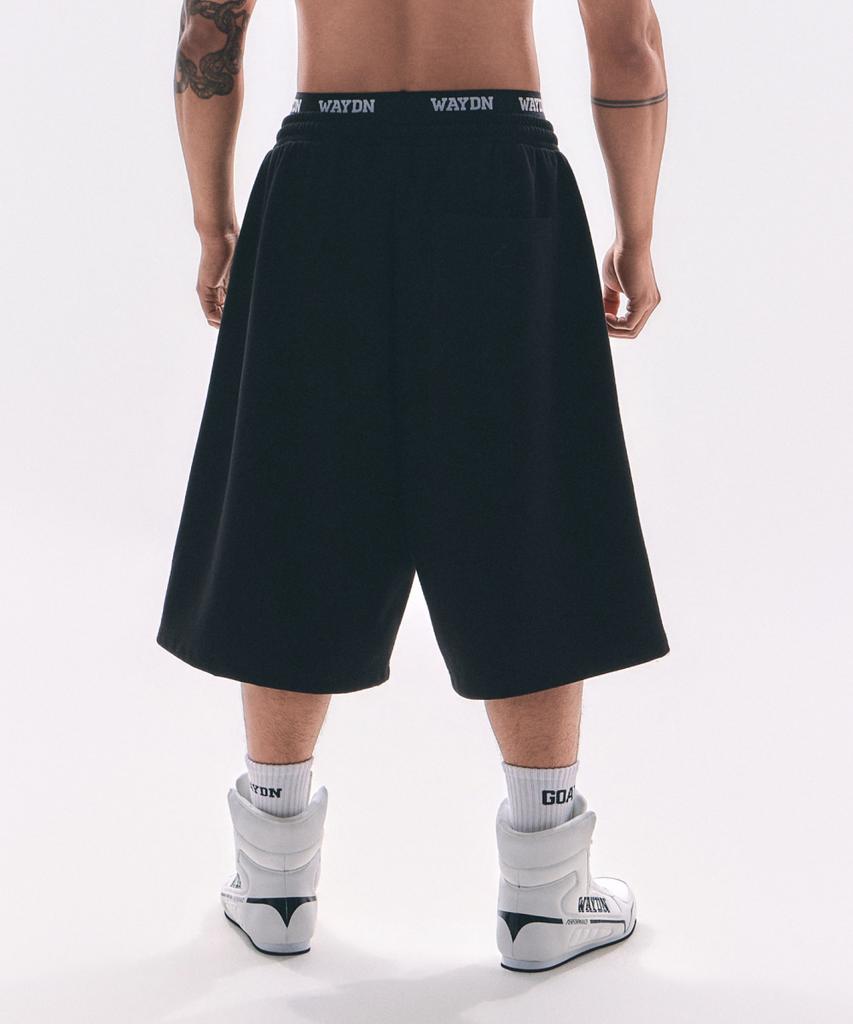 Weideun [Ali] Patch Symbol Bermuda Pants Black