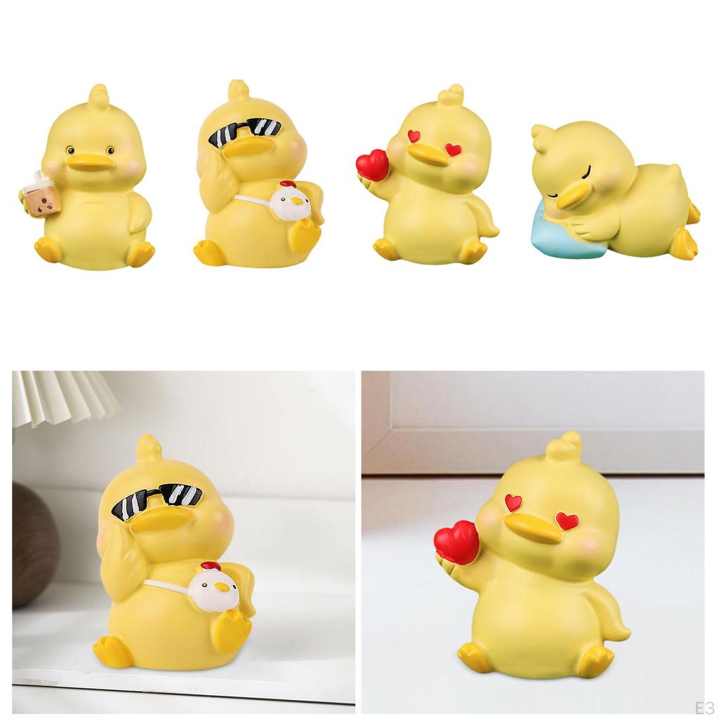 Adorable Duck Miniature for Car Interior Or Desk Decor