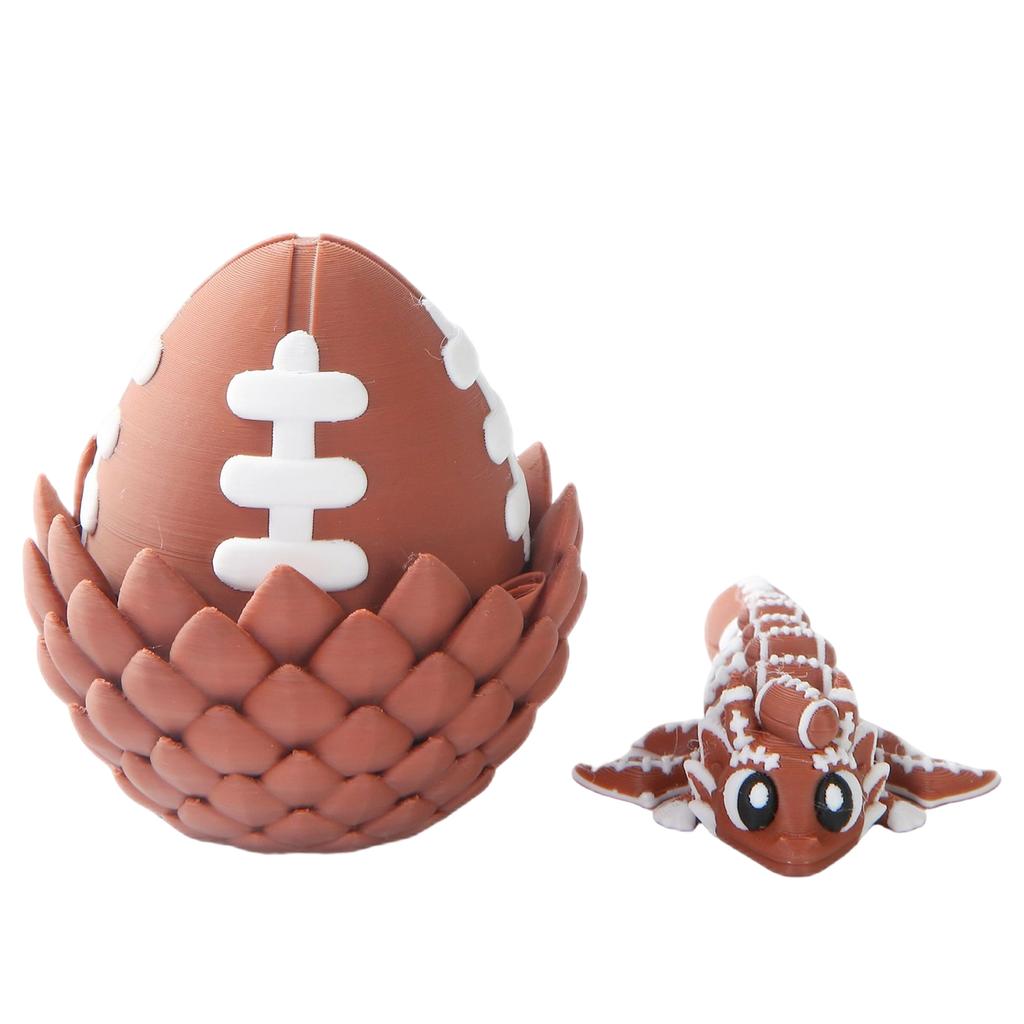 3D Printed Dragon Egg Fidget Toy with Detachable Hatch and Dragon Figurine Durable Plastic Construction for Stress Relief and Focus Enhancement
