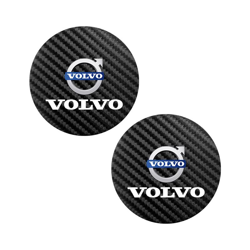 

2 шт. Автомобильный значок Водостойкая подставка под стакан из углеродной кожи Нескользящая подставка для Volvo ES90 EC40 EX40 EM90 XC90 V90 V60 XC60 V40 S80 S60 S90 C40 XC