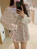 Women's Sheer Bow Print Long Sleeve Sun Protection Top - Spring/Summer Casual Cover-up