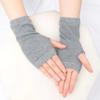 Short Fingerless Gloves Unisex Cotton Black Punk Glove Knitted Half-finger Mitten Hip-hop Student Anime Gloves Cosplay Accessory
