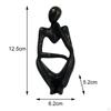 Abstract Thinker Statue Collectible Ornament for Living Room Desk Decoration