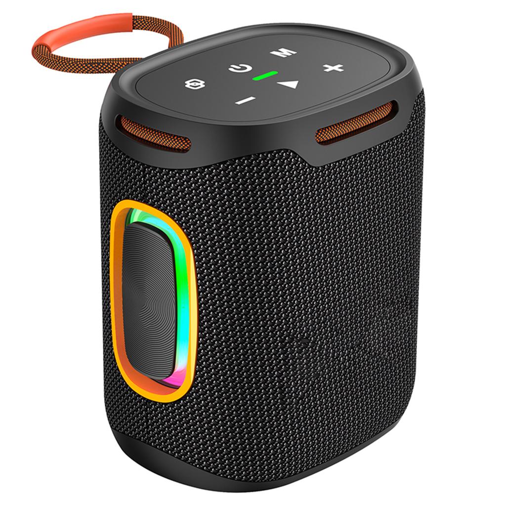 25W Bærbar BT-høyttaler med RGB-lys, Utendørs vanntett lydboks, 76mm kraftig bass, AUX U-disk TF-kort musikk