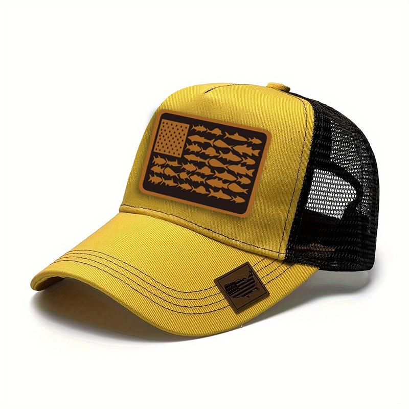 

FashionFlag Fish BaseballCaps Men Women Snapback Cap Female Male Rancher Cap Sun Hat Kpop Designer Man Trucker Hat Gorras Hombre 56-62CM жовтий