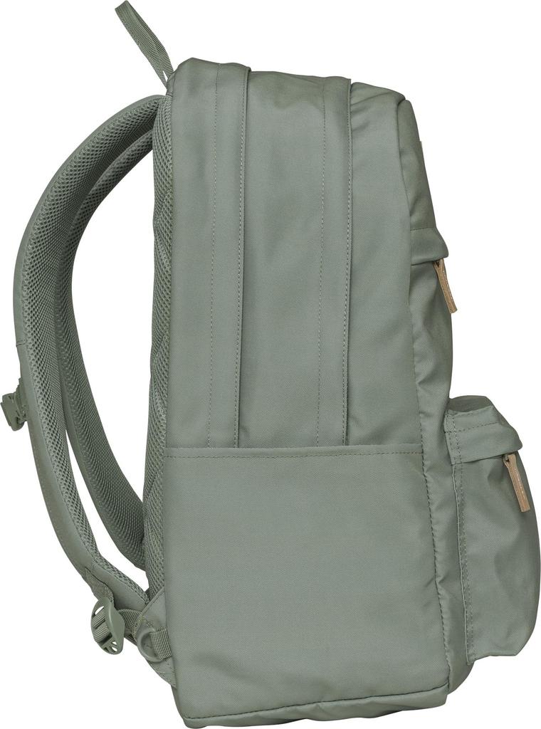 BECKMANN Norwegian City Max Calm Green Backpack for Men and Women, Large Capacity, Ergonomic Design, Lightweight, with Rain Cover, Perfect for School