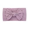 48 colors Baby Bowknot Hairband Broadside Headband Kids Girls Boutique Elastic Protect Turban Headwear Baby Hair Accessories