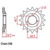 For XLH883 XLH1200 Sportster XLH 883 1200 1991-1992 530 21T Motorcycle Front sprocket Pinion