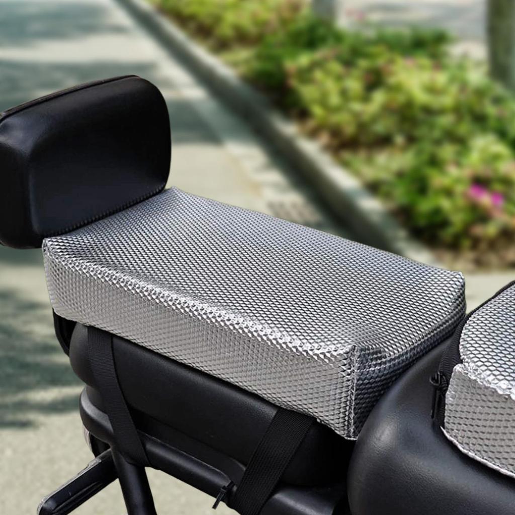 Electric Bike Rear Seat Cushion Padded Shock Absorbent Saddle Seat Pad for Men & Women Bicycle Accessory for Sports