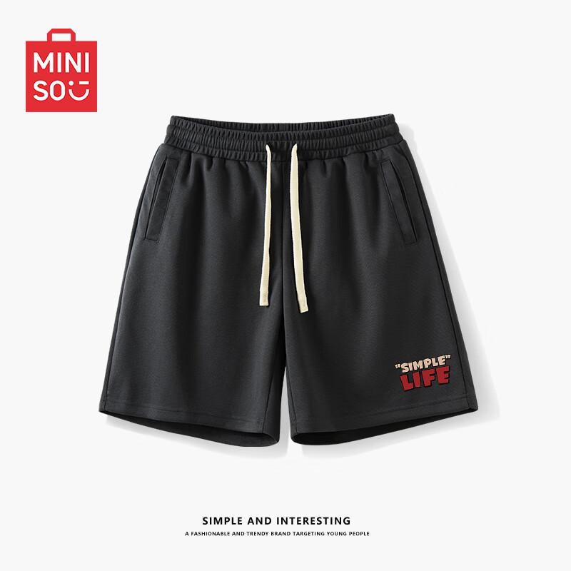 MINISO Men s 2025 Summer Heavyweight Drapey High Street Shorts 4XL