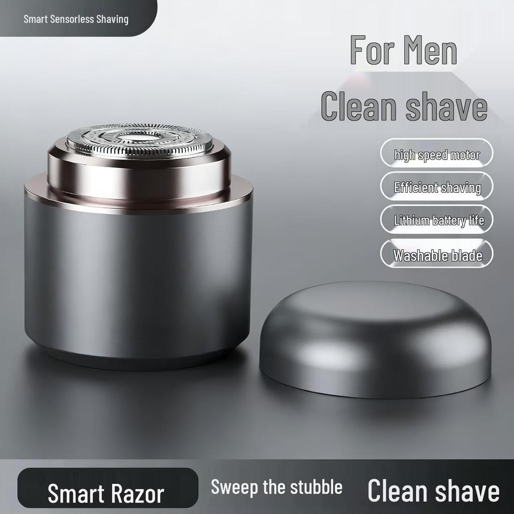 Compact Men's Electric Shaver - Full Body Washable, Super Clean, Portable for Travel
