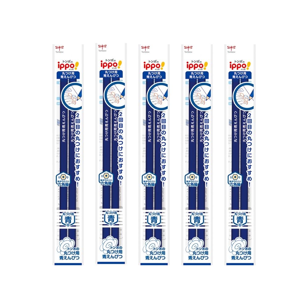 Синий карандаш Tombow для разметки Менее вероятно 10 карандашей Упаковки ippo! (Шестигранный наконечник, Ролик) (5 2) БКА-262-5П