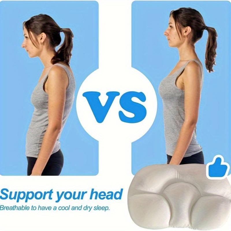 1 buc Perna Ergonomică Ou pentru Dormit - Cu Fibră Poliesterică Moale de Fermitate Medie pentru a Susține Gâtul, cu un Design 3D Portabil pentru Mămici Gravide