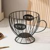 Metal Wire Coffee Capsule Holder Large Capacity Fruit Snack Storage Rack K Cup Organizer  Bar