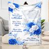 Mother's Day Greeting Card Blanket Suitable for Sofas,travel, Living Rooms Also a Good Gift for Friends and Family Suitable for All Seasons.
