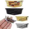 AABHP1 6.3cm 9.2cm Car Trunk Emblem Side Body Sticker for Metal Alloy C-Pillar Lable Window Badge Decoration Cadillac XT5 ATSL XTS SRX