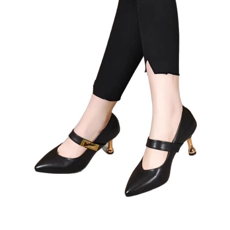 Anti-slip Shoes, High-heeled Shoes, Pointed-toe Style, New Single Shoes, Thin Heel Shoes, Women's Shoes