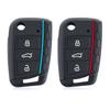 Silicone Cover For Volkswagen Vw Polo Golf 7 Passat Tiguan Mk2 Beetle Ateca Caddy T5 Flip Folding Car Key Case Cover Accessories