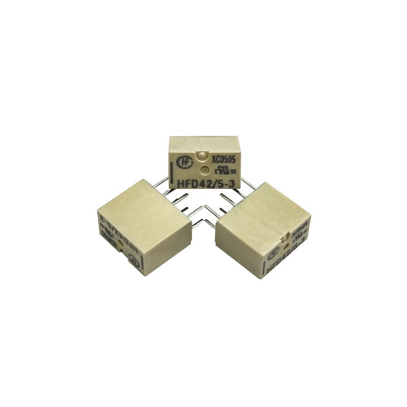 Hongfa Dual Inline Signal Relay HFD42/5-3 & HFD42/3-3, 4A Two Groups Changeover, Available.