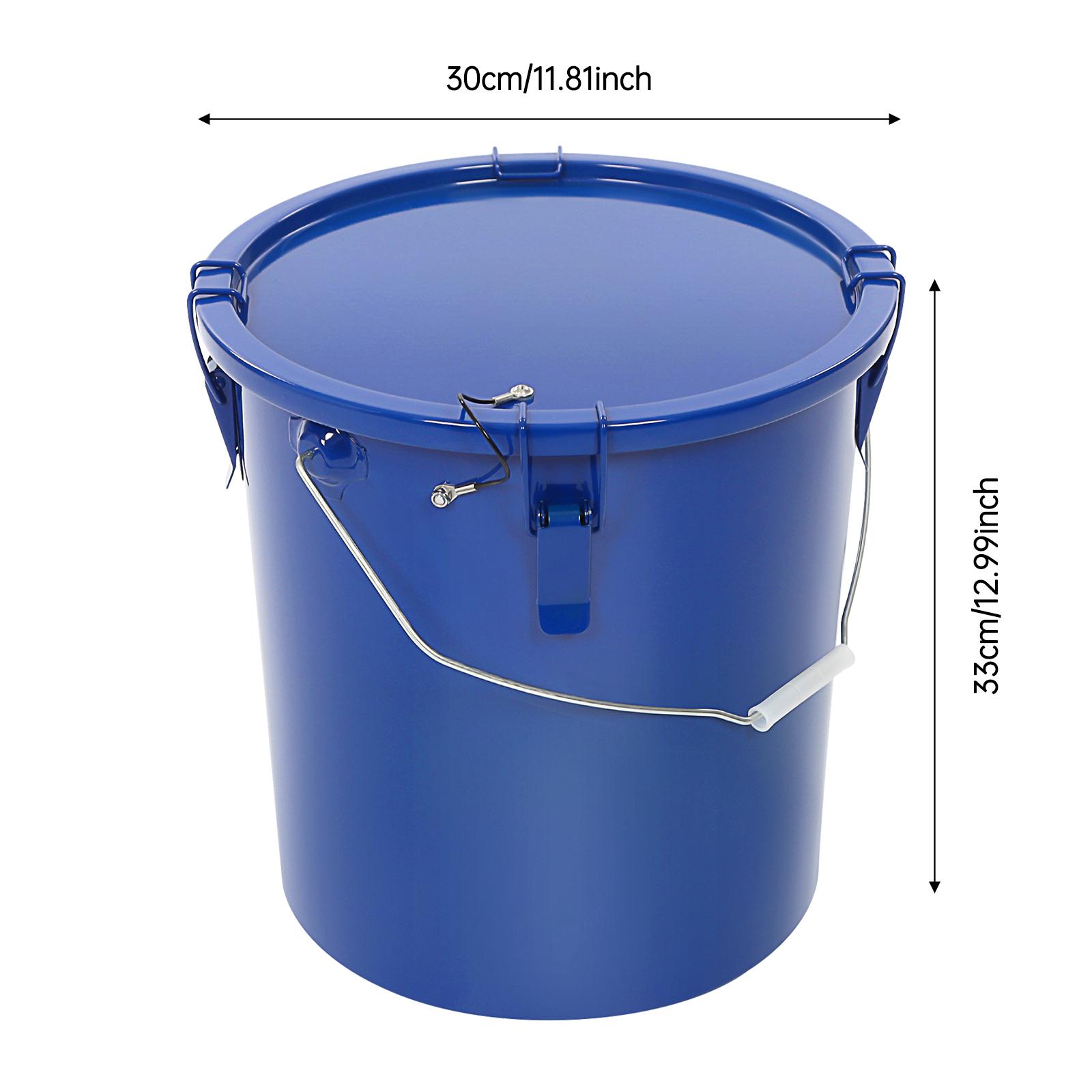 

6 Gallon Fryer Grease Bucket,Oil Disposal Caddy Steel Fryer w/Rust-Proof Coating&Filter Bag,Oil Transport Container w/Lid&Lock синий