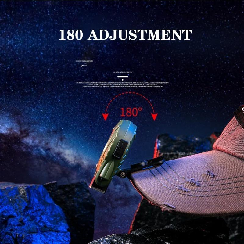 6W LED COB Hat Clip Headlamp Mini Outdoor Headlight Camping Lantern Lightweight Plastic Adjust Angle Flashlights for Hunting