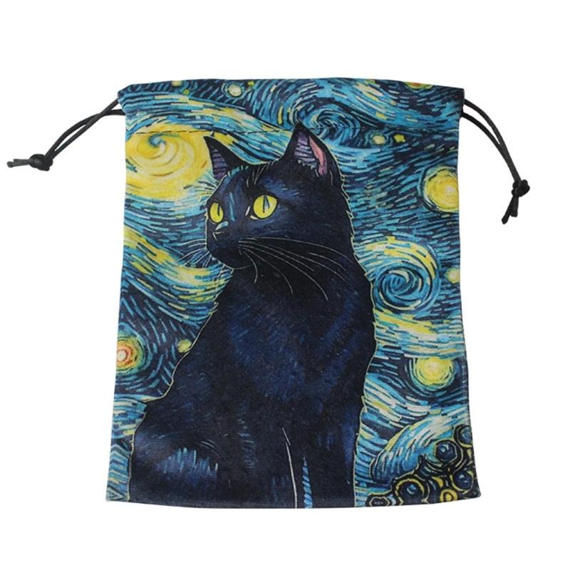 Wahrsagungen Tarotkarte Würfel Beutel Mini Hochzeitstasche Tischdecke Orakelkarten Spielbeutel Schmuckaufbewahrung Kordelzug Tarotbeutel