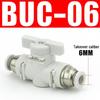 Pneumatic BUC-6-10 Hand Valve: 8mm Air Hose, 12mm Manual Straight Valve with Quick Connect Fitting