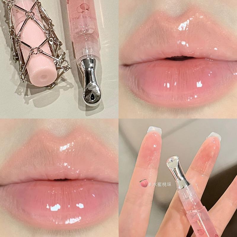 Rotary Small Iron Lip Gloss Moisturizing Hydrating Lip Oil High Gloss Lip Balm