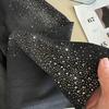 Li Wanjun Korean Style High-Waist Straight Leg Slimming Denim with Large Particle Rhinestones