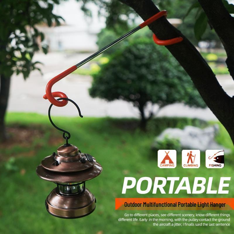 Outdoor Camping Tent Light Hook - Multifunctional S-Shaped Double-Headed Spiral Hanger