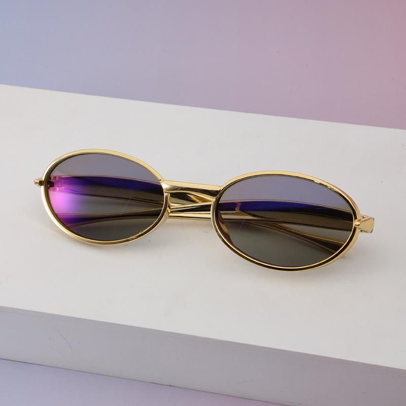 New sardines, glasses legs, sunglasses, European and American high-end fashion polarized glasses, oval sunglasses