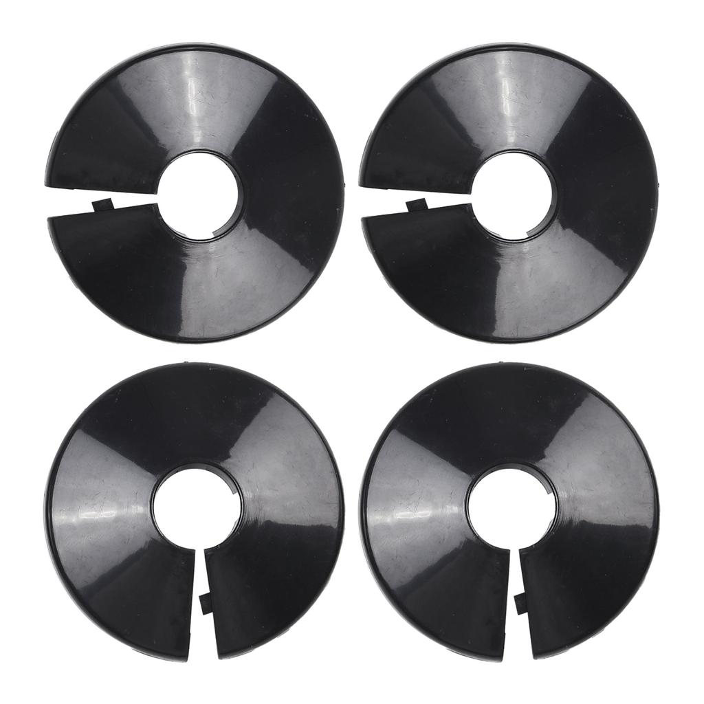 4 Stück 15 mm Chromfarben Silber Elektroplattiert Heizungsrohr Manschetten Abdeckung Kunststoff Bodendekoration Armatur Zubehör