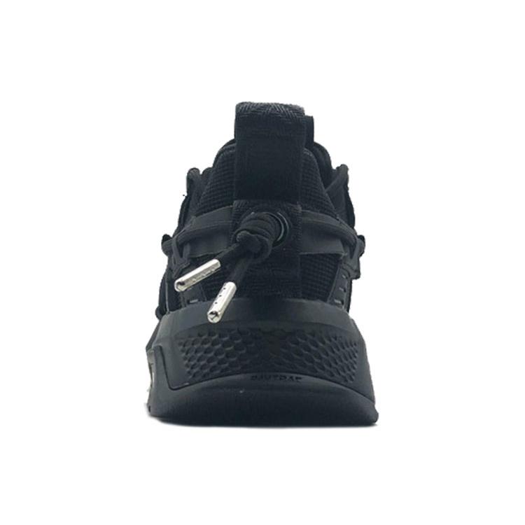 New LiNing Pan Gu Trek Slip Resistant Lightweight Wear Resistant Low Top Chunky Sneakers Men's Black AGLP075-7