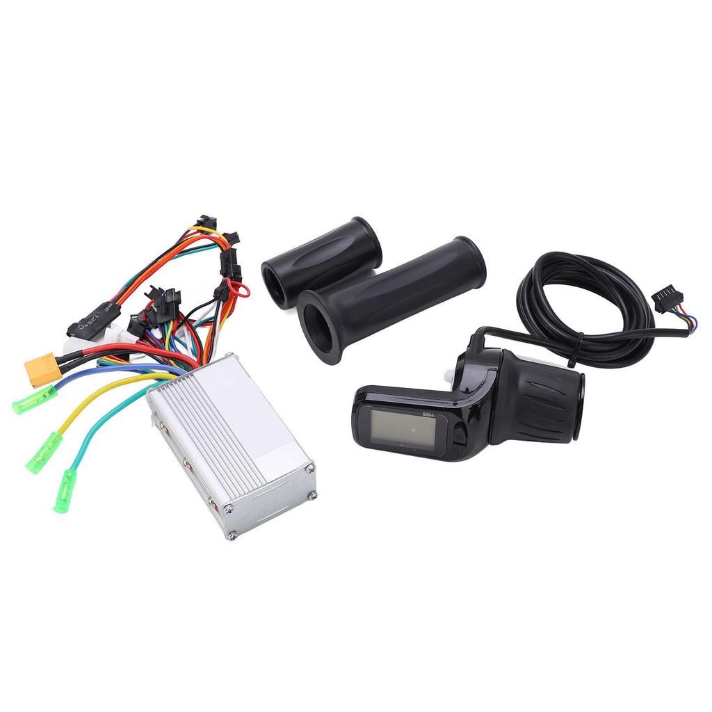 24V 36V 48V 350W Electric Bike 3 Mode Sine Wave Controller with 886 LCD Display Grip Kit