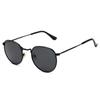 New Ladies Sunglasses Retro Round Frame Sunglasses Colorful Reflective Men Driving Fishing Sunglasses.