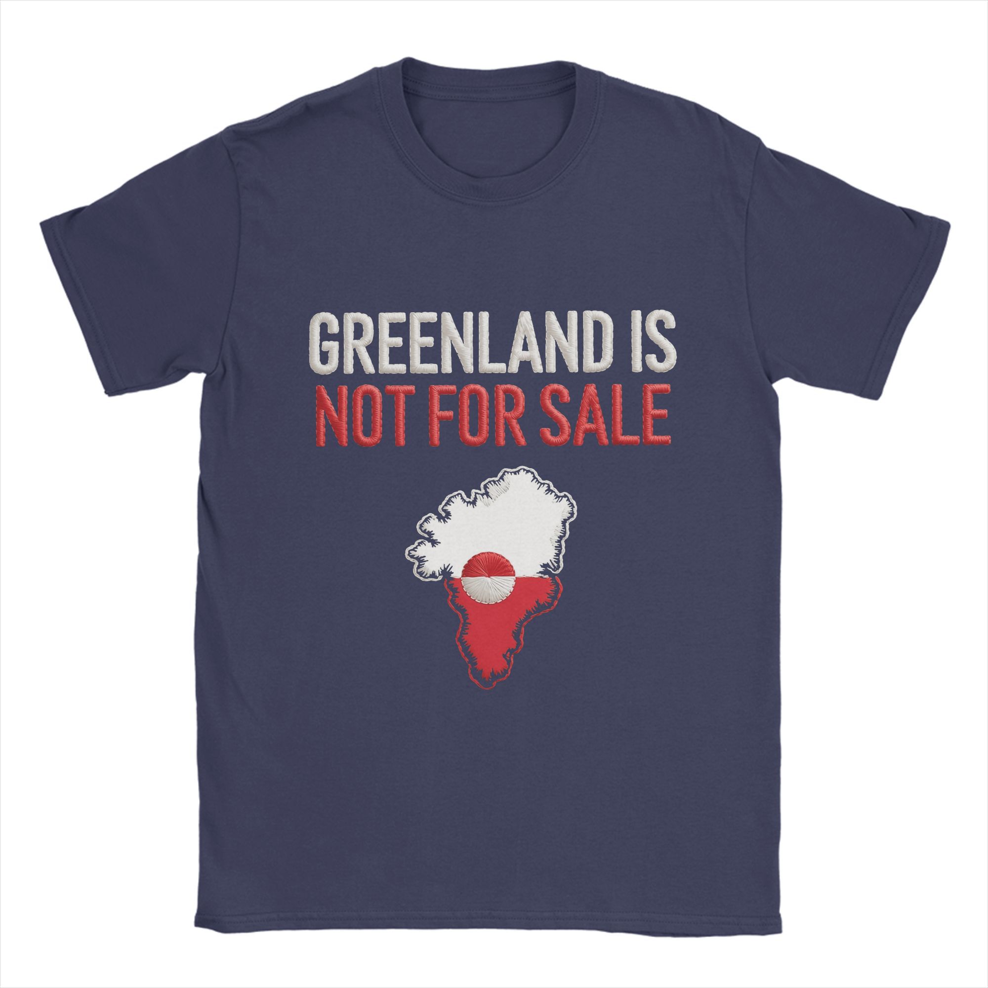 

Greenland is Not For Sale T Shirt Men s Cotton Unique T-Shirt Crew Neck Tees Short Sleeve Clothes Gift 4XL